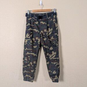 VIP Camo Jogger Pants Tactical Cargo Belted Gorpcore Womens 5/27